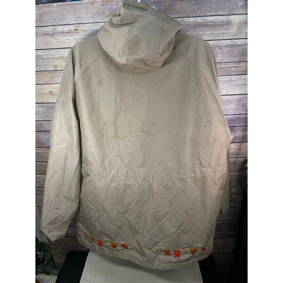 Vintage Woolrich Jacket Men 2XL Beige Multi Pockets double Zip Made in USA - Picture 2 of 16